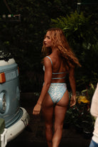 Rolling Blue Sequin Vento Top - Blue Pole Dancing Top